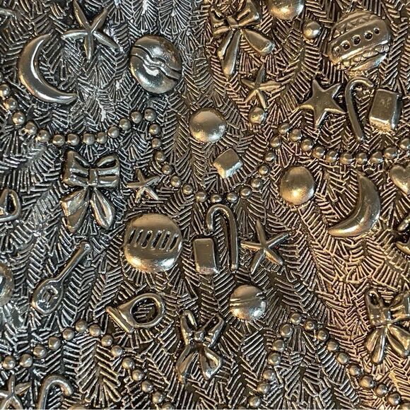 Vintage Silver Plated Christmas Tree Small Dish, Tray/ Candy/Nuts/Trinkets/Bulbs - Picture 5 of 16